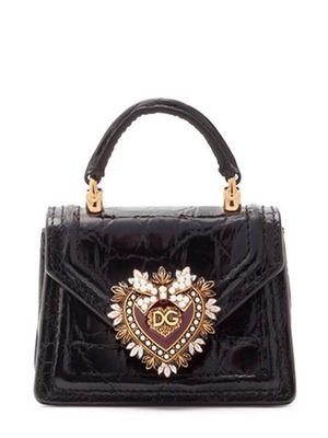 Dolce & Gabbana micro Devotion top-handle bag - Black