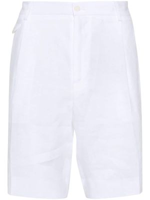 Dolce & Gabbana mid-rise linen chino shorts - White
