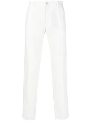 Dolce & Gabbana mid-rise tailored trousers - White