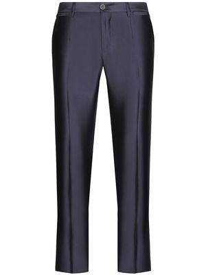 Dolce & Gabbana Mikado silk trousers - Black