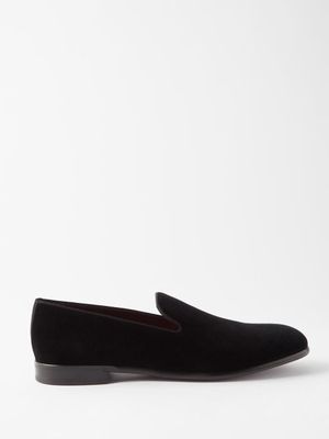 Dolce & Gabbana - Milano Velvet Loafers - Mens - Black