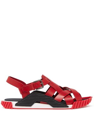 Dolce & Gabbana Ns1 leather sandals - Red