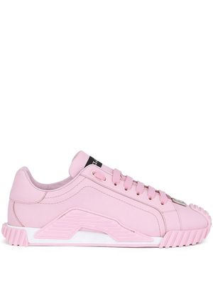 Dolce & Gabbana NS1 logo plaque sneakers - Pink