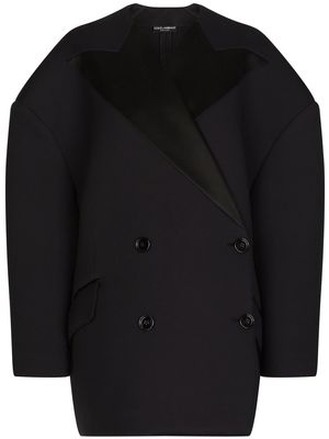 Dolce & Gabbana oversized double-breasted jacket - Black