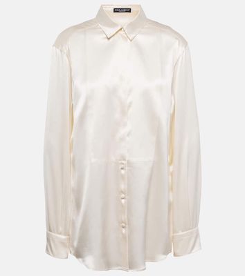 Dolce & Gabbana Paneled silk shirt