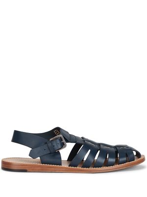 Dolce & Gabbana Pantheon leather gladiator sandals - Blue