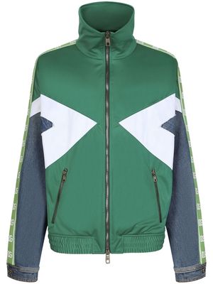 Dolce & Gabbana patchwork bomber jacket - Green