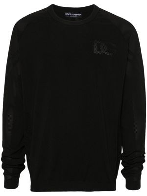 Dolce & Gabbana perforated-design sweatshirt - Black