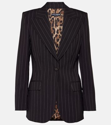 Dolce & Gabbana Pinstriped wool blazer