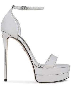 Dolce & Gabbana platform high-heel sandals - Grey
