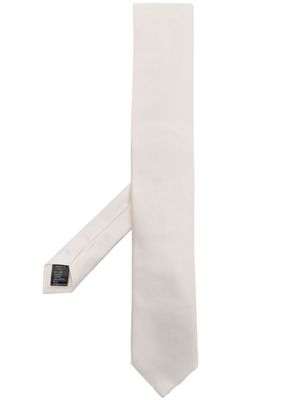 Dolce & Gabbana pointed silk tie - White