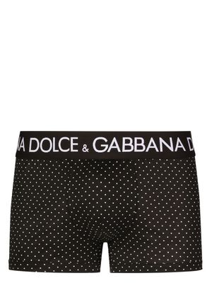 Dolce & Gabbana polka dot-print boxer briefs - Black