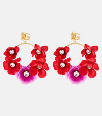 Dolce & Gabbana Portofino embellished clip-on earrings