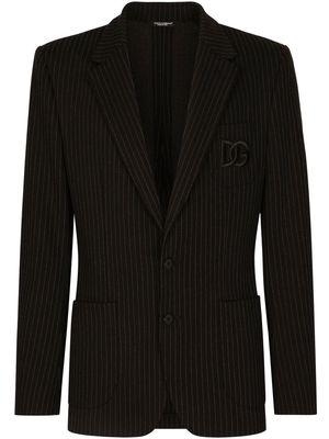 Dolce & Gabbana Portofino pinstripe blazer - Black