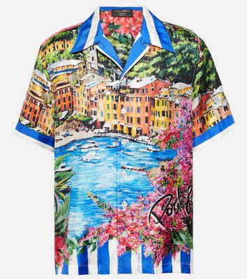 Dolce & Gabbana Portofino printed silk shirt
