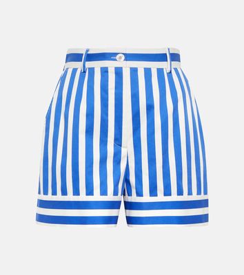 Dolce & Gabbana Portofino striped cotton-blend shorts