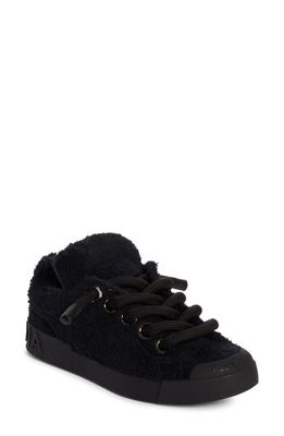 Dolce & Gabbana Portofino Terry Low Top Sneaker in Black