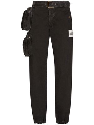 Dolce & Gabbana pouch-detail cargo trousers - Black