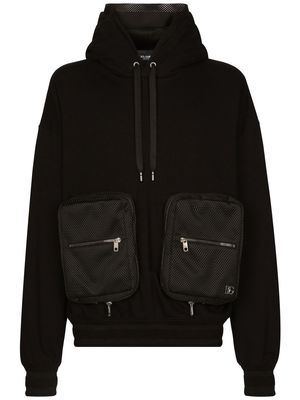 Dolce & Gabbana pouch-pocket hooded jacket - Black