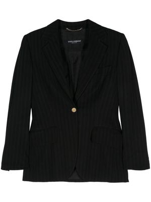 Dolce & Gabbana Pre-Owned 1990s pinstriped single-breasted blazer - Black