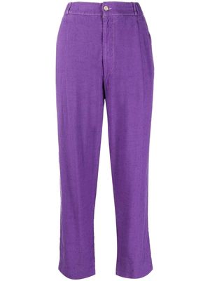 Dolce & Gabbana Pre-Owned 1990s pleat detailing straight-legged trousers - Purple