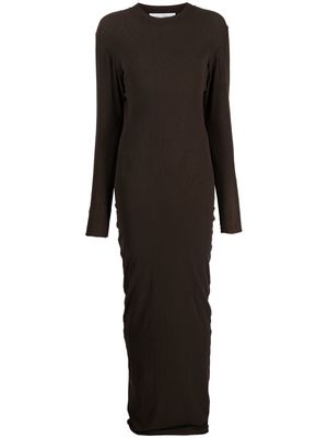 Dolce & Gabbana Pre-Owned 1990s round-neck maxi dress - Brown