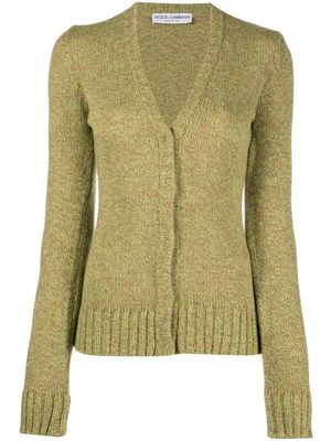 Dolce & Gabbana Pre-Owned 2000s chunky-knit cardigan - Green