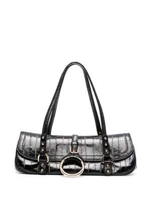 Dolce & Gabbana Pre-Owned 2000s patent leather shoulder bag - Black