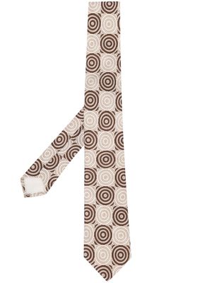 Dolce & Gabbana Pre-Owned 2000s pre-owned circles print silk necktie - Neutrals