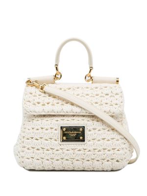Dolce & Gabbana Pre-Owned 2010-2023 Miss Sicily crochet bag - White