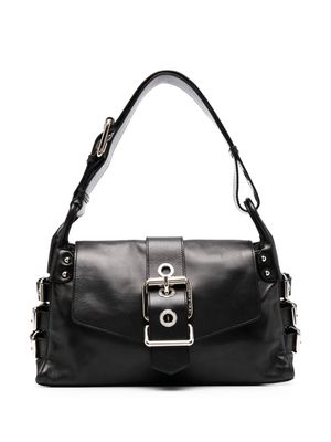 Dolce & Gabbana Pre-Owned 2010 buckled leather shoulder bag - Black