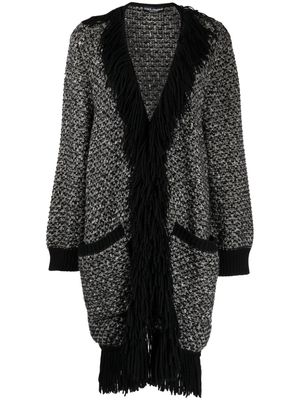 Dolce & Gabbana Pre-Owned 2010s fringed cashmere cardigan - Black