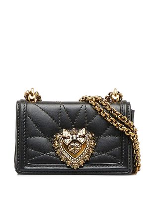 Dolce & Gabbana Pre-Owned 2021 Devotion mini crossbody bag - Black