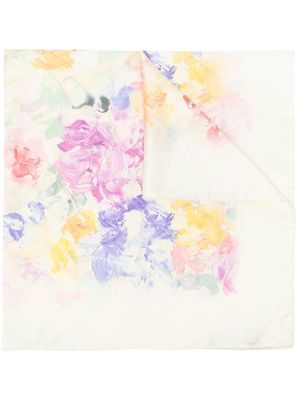 Dolce & Gabbana Pre-Owned floral-print silk scarf - Neutrals