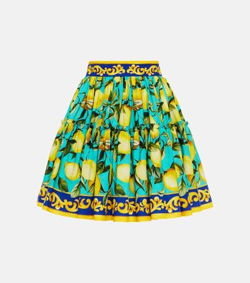 Dolce & Gabbana Printed cotton skirt