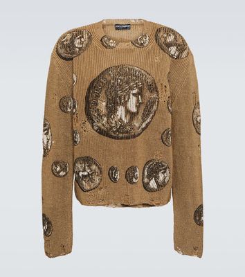 Dolce & Gabbana Printed linen sweater