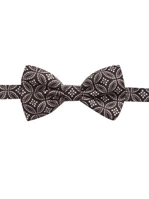 Dolce & Gabbana printed silk bow tie - Black
