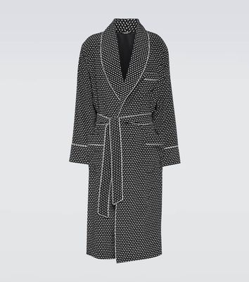 Dolce & Gabbana Printed silk robe