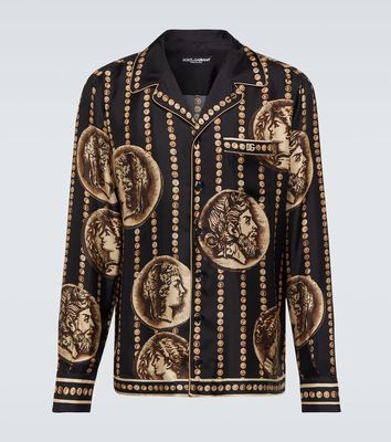 Dolce & Gabbana Printed silk twill shirt