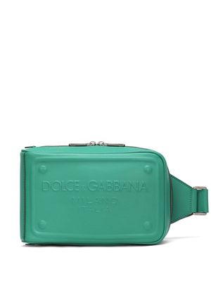 Dolce & Gabbana raised-logo belt bag - Green