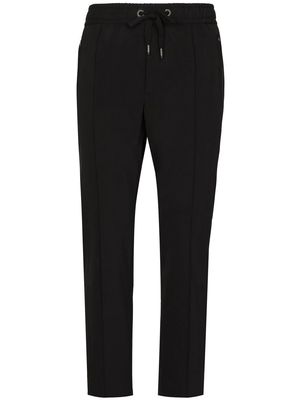 Dolce & Gabbana raised-seam drawstring trousers - Black