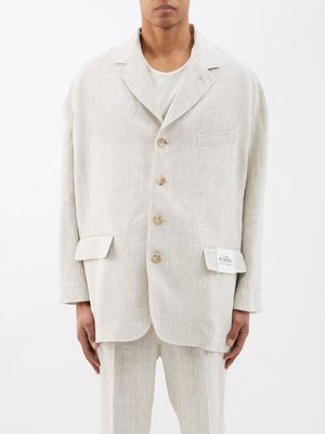 Dolce & Gabbana - Re-edition 1991 Deconstructed Linen Blazer - Mens - Beige