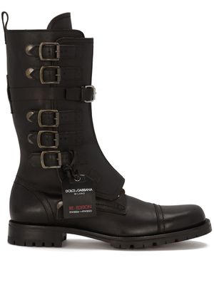 Dolce & Gabbana Re-Edition buckled boots - Black