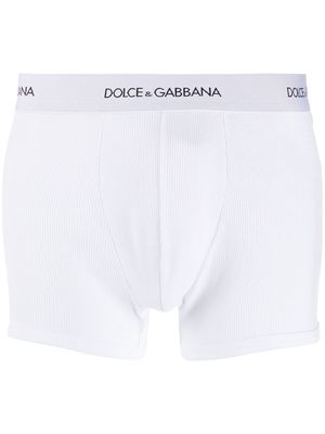 Dolce & Gabbana ribbed boxer briefs - White
