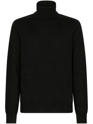 Dolce & Gabbana roll-neck cashmere jumper - Black