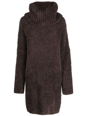 Dolce & Gabbana roll-neck knitted dress - Brown