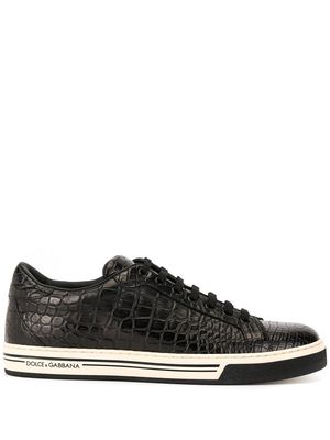 Dolce & Gabbana Rome leather sneakers - Black