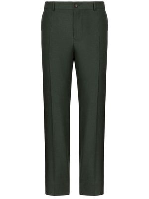 Dolce & Gabbana Sartoriale tailored linen trousers - Green