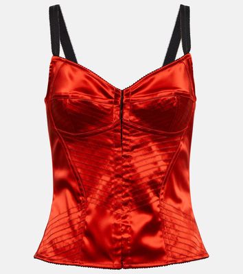 Dolce & Gabbana Satin corset top