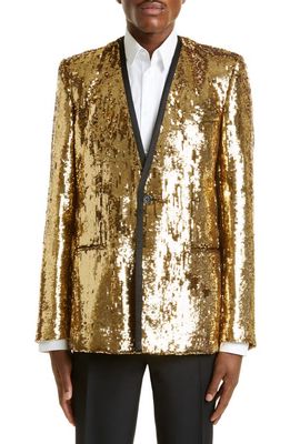 Dolce & Gabbana Sequin Blazer in Oro